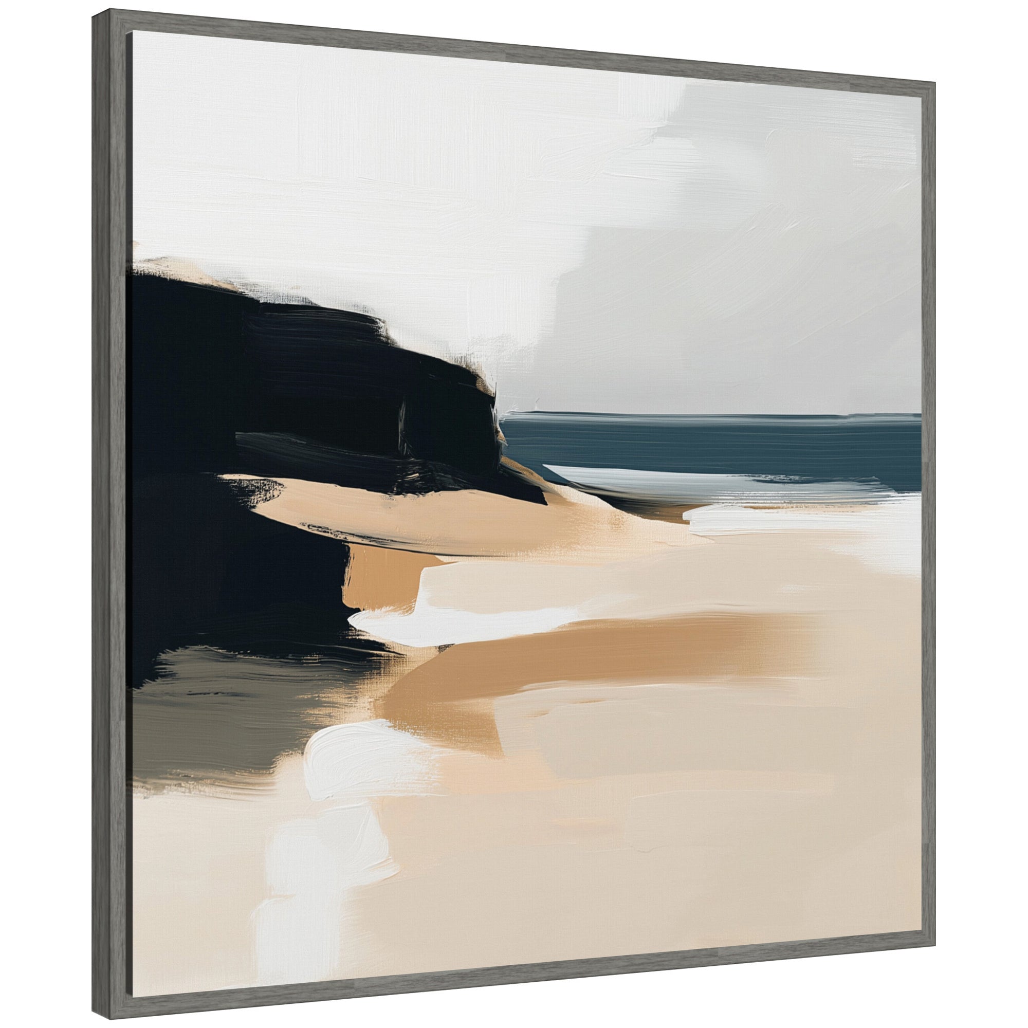 Coastal Sand Abstract - Framed Print